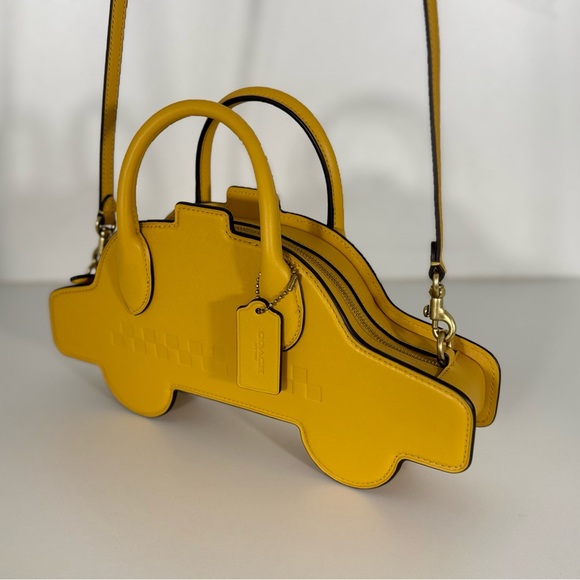 Coach Yellow Taxi-Shaped Women's Bag - Picture 4 of 8